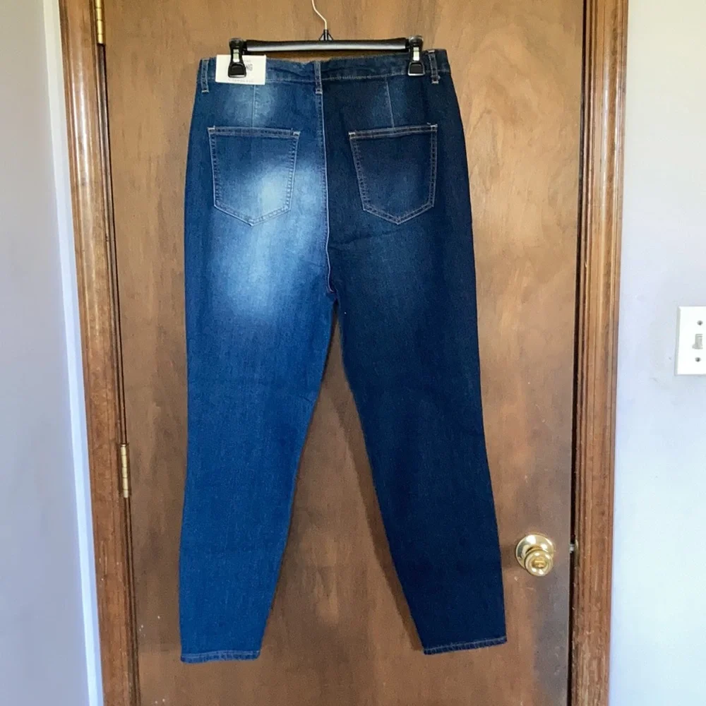 Gemma Rae high rise jegging 2 toned retro stretch bounce back fabric size 15 jrs - Picture 8 of 17